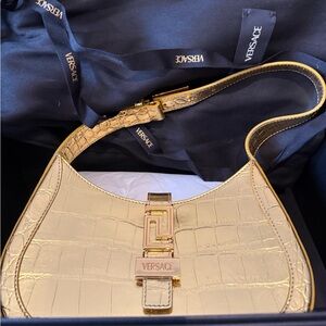 Versace Godness calfskin Shoulder Bag